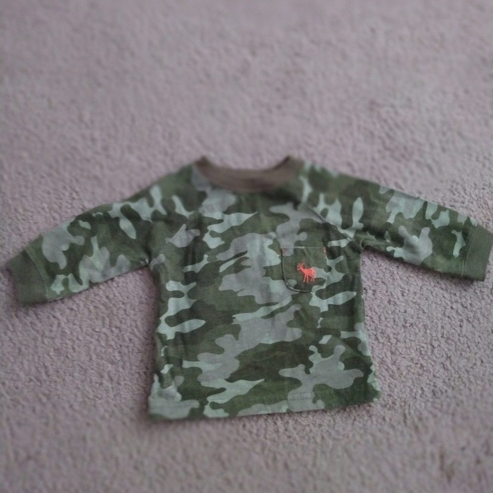 Baby Connection Newborn Camo Shirt
